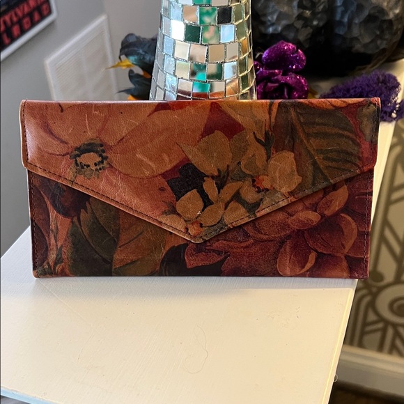 Vintage 70s/80s Floral Clutch Wallet - Picture 1 of 5